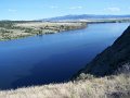 No 106 Helena Montana. View of Hauser Lake on the Missouri River from above camp. 